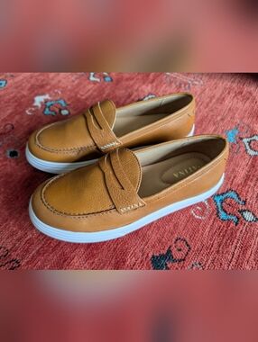 Patina Women's Leather Penny Loafers, Size 6